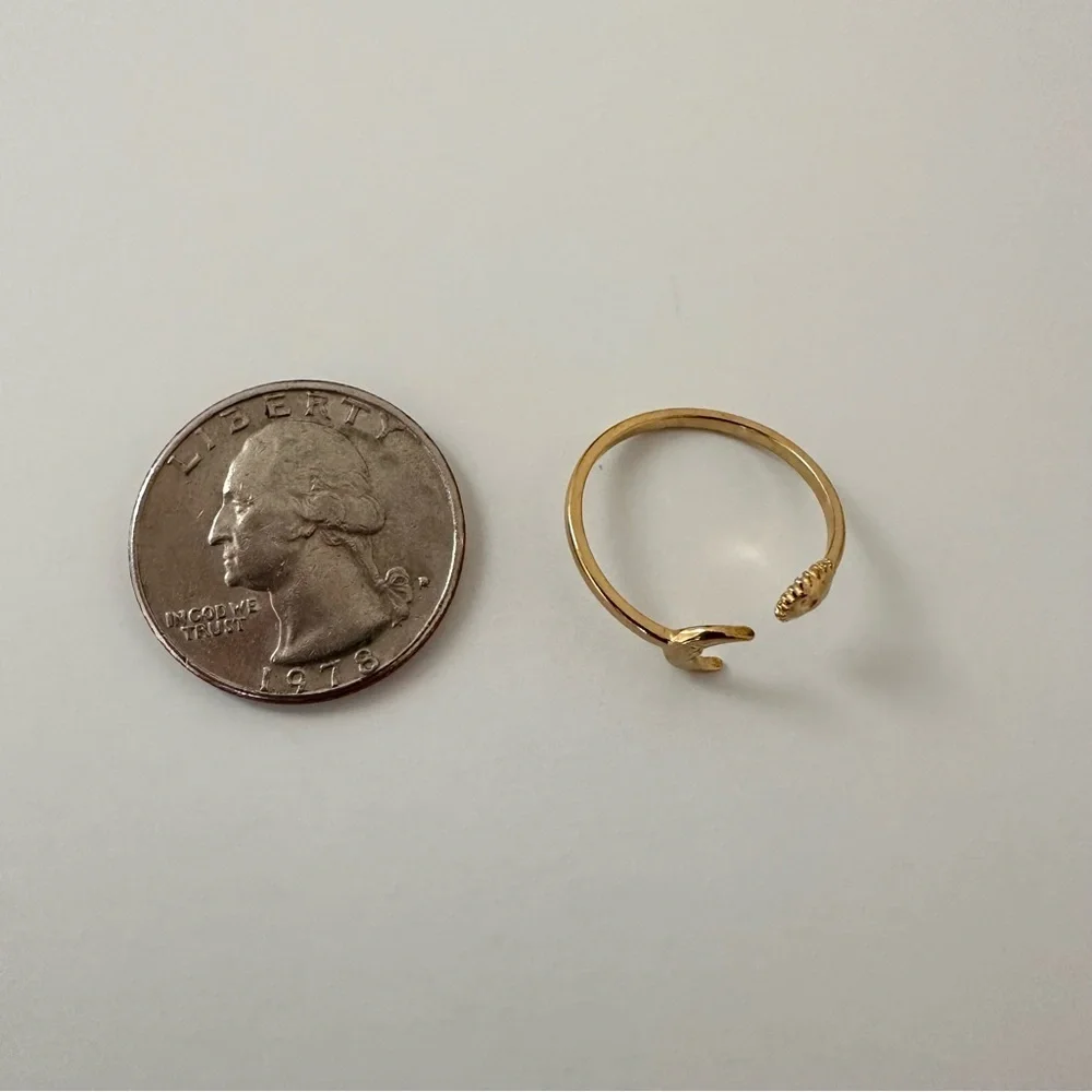 Gold Sun and Moon Ring